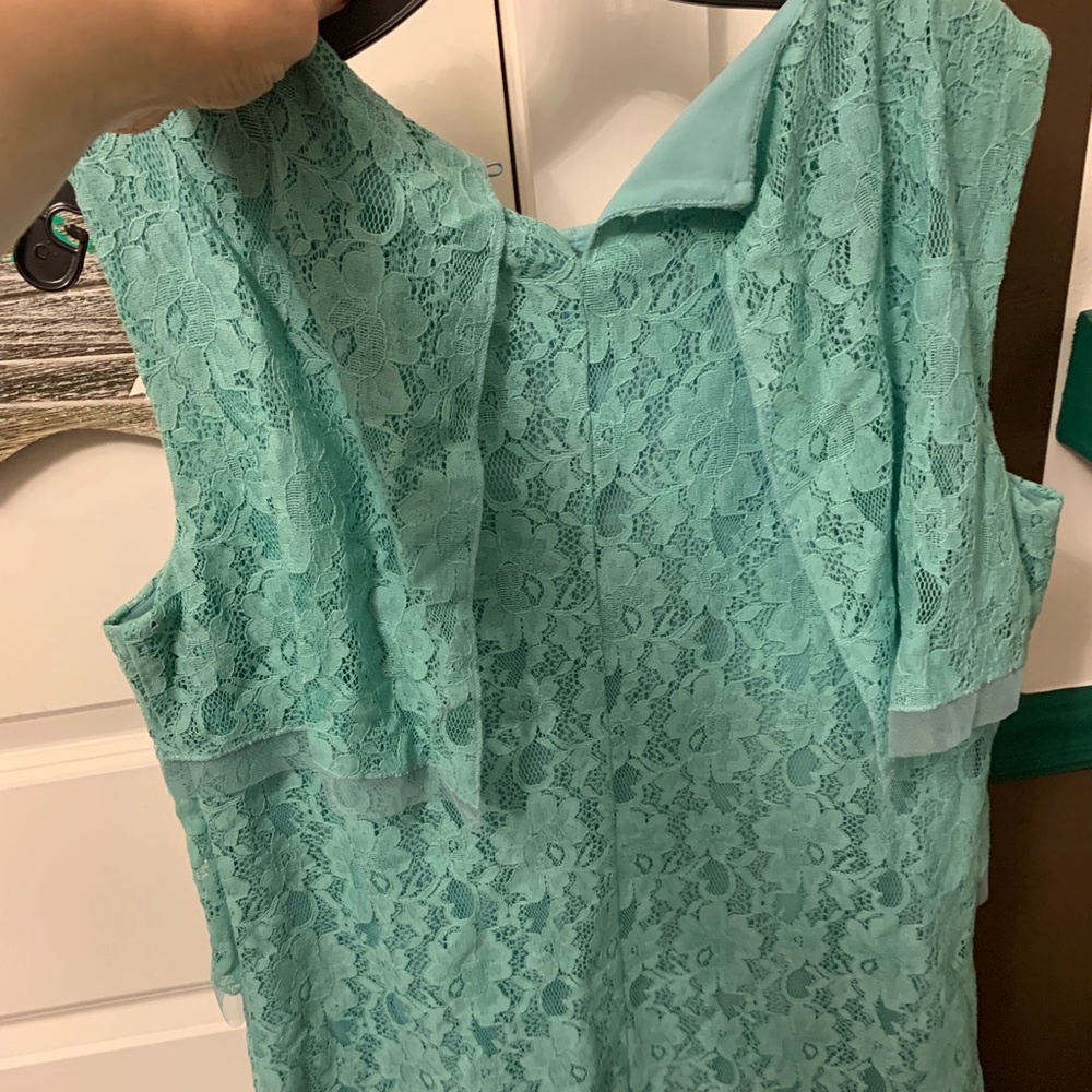 BCBG mint green lace dress - Picture 4 of 5